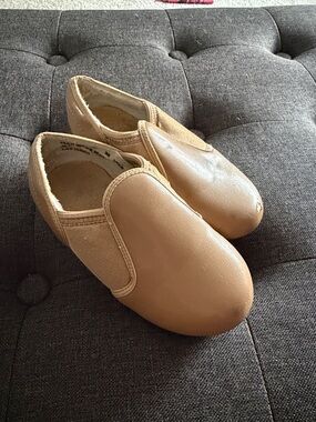 Kids Tan Dance Costume Tap Shoes